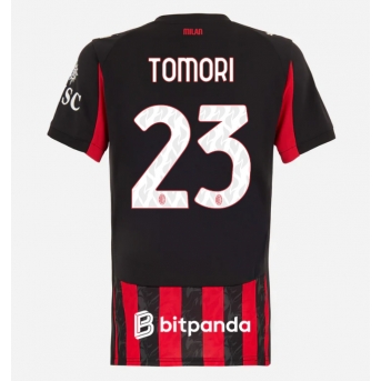 Billige Fotballdrakt AC Milan Fikayo Tomori #23 Replika Hjemmedrakt Dame 2025-26 Kortermet